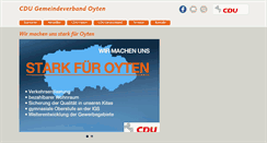 Desktop Screenshot of cdu-oyten.de