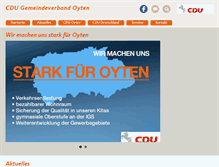 Tablet Screenshot of cdu-oyten.de